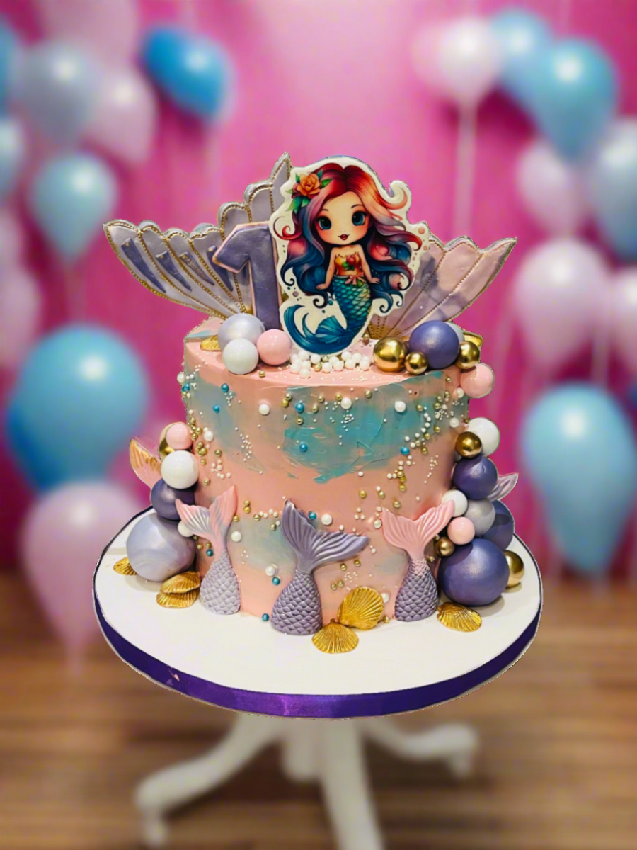 Alice Mermaid Cream Cake