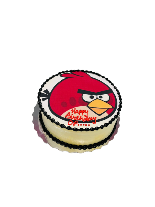 Angry Bird Photo Cake
