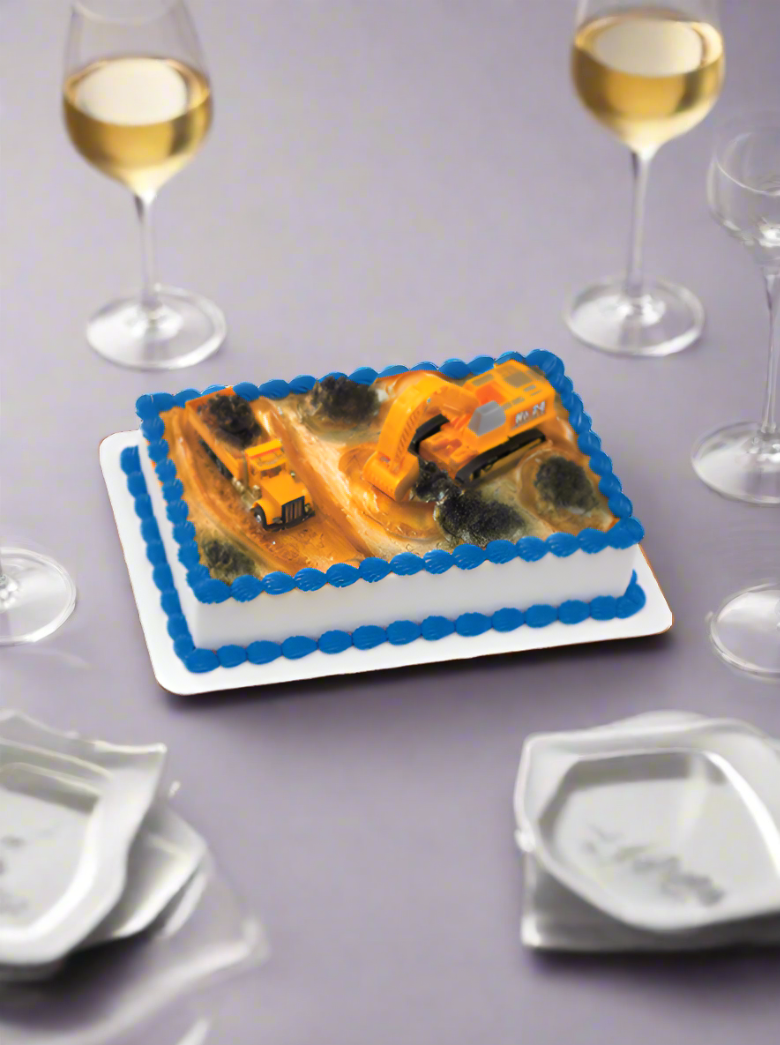 Construction Theme Cake
