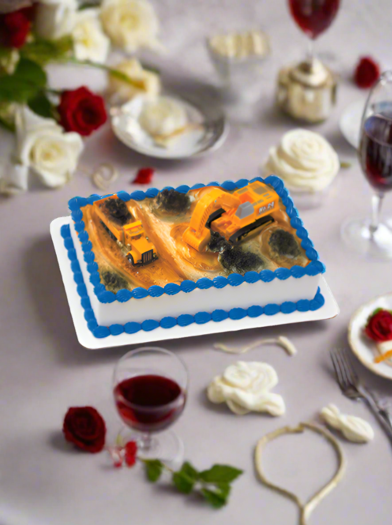 Construction Theme Cake