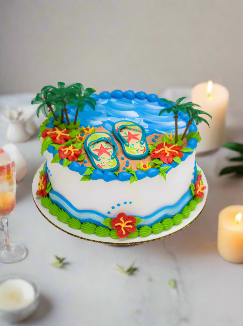 Flip Flop Theme Cake