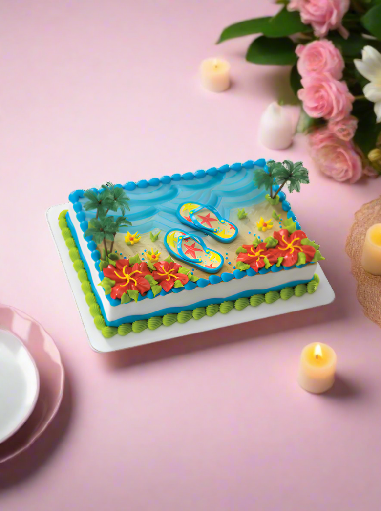 Flip Flop Theme Cake