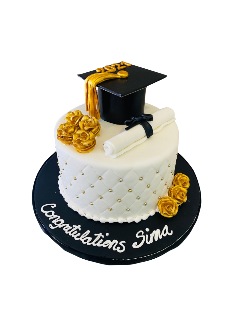 Sima Graduation Fondant Cake