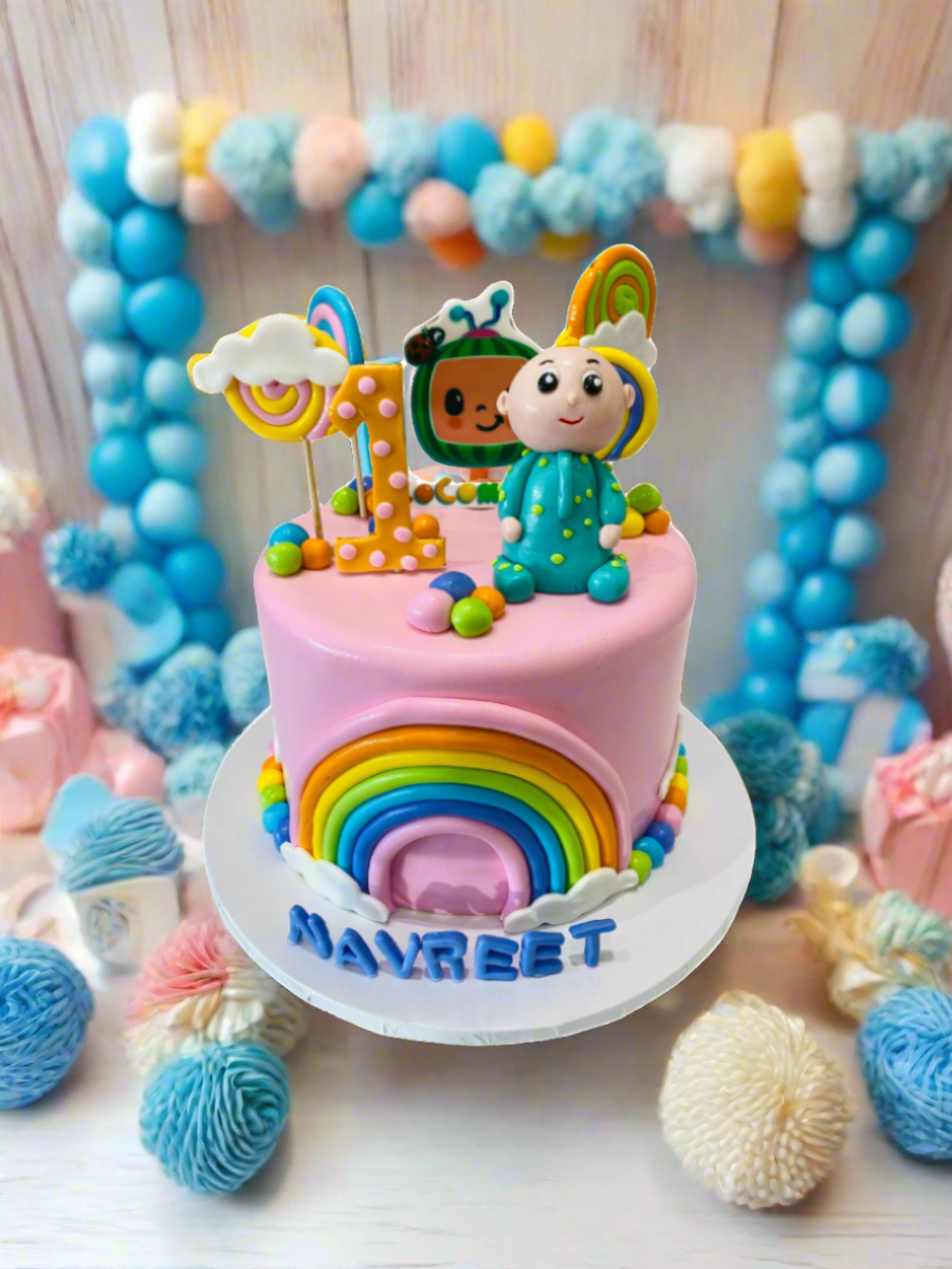 Navreet Cocomelon Fondant Cake