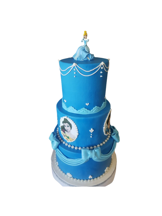 Princess Cinderella Fondant Cake