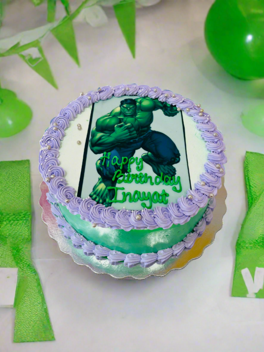 Hulk Photo Cake