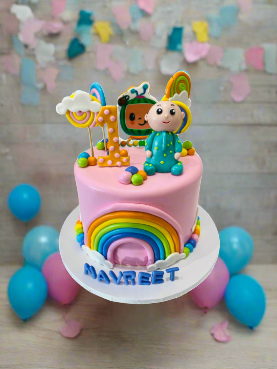 Navreet Cocomelon Fondant Cake