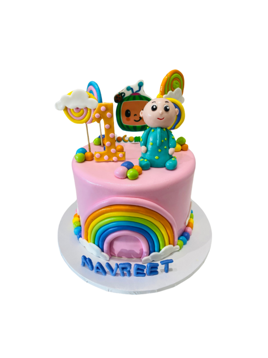 Navreet Cocomelon Fondant Cake