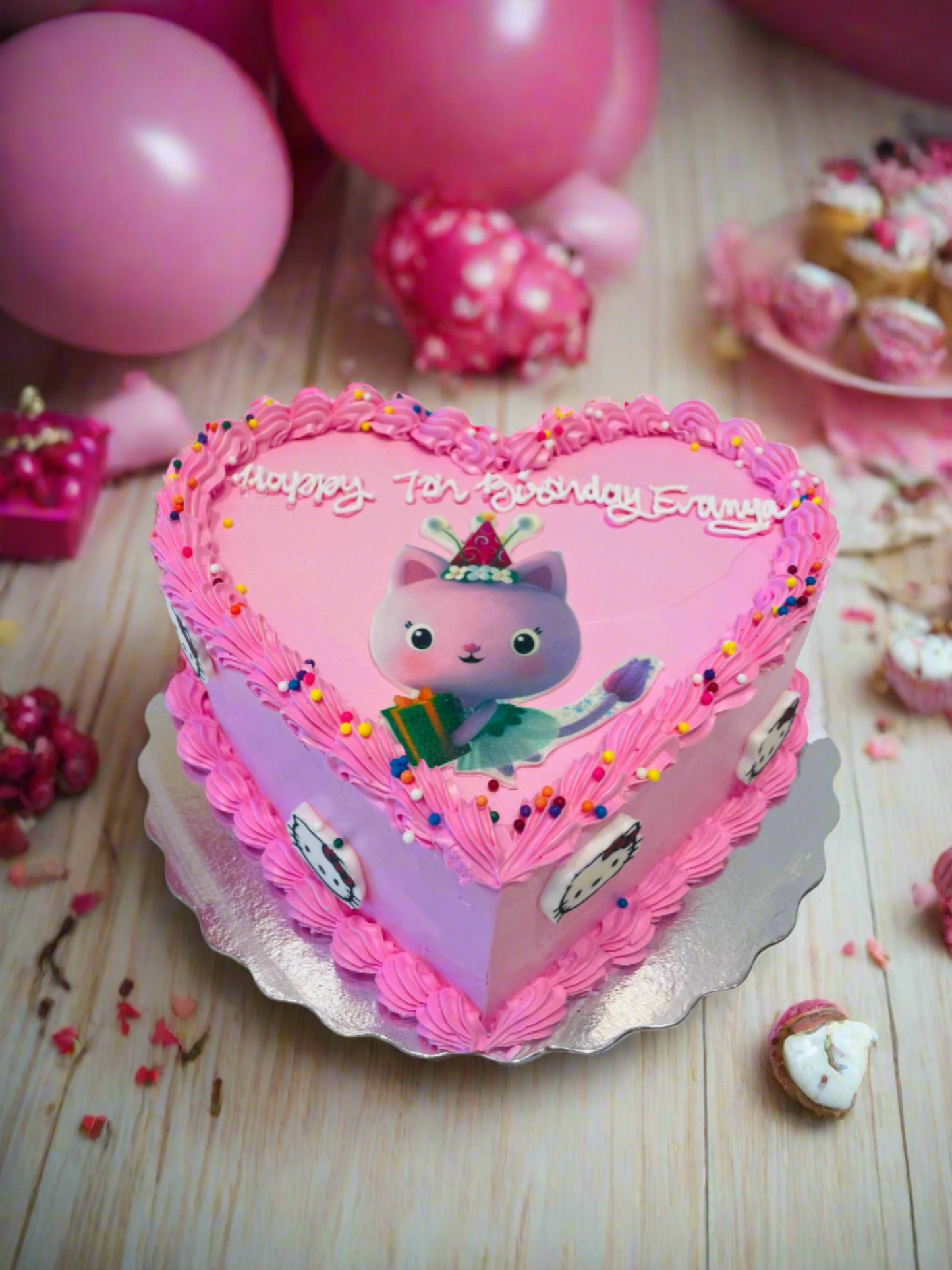 Pink Kitty Cream Cake