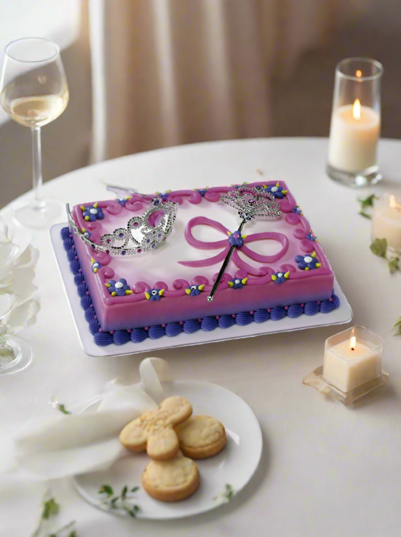 Royal Princess Crown Theme Cake