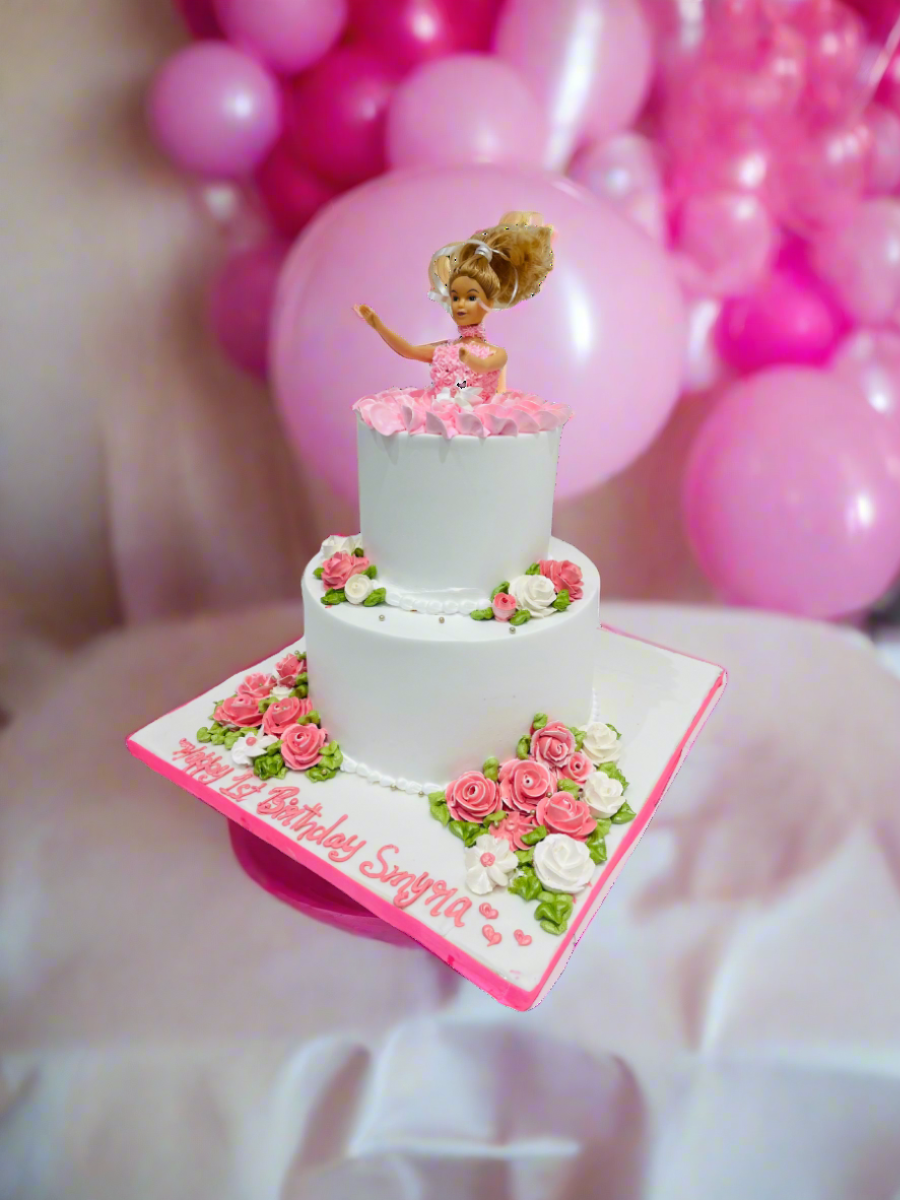 Smyra Barbie Tiered Birthday Cake