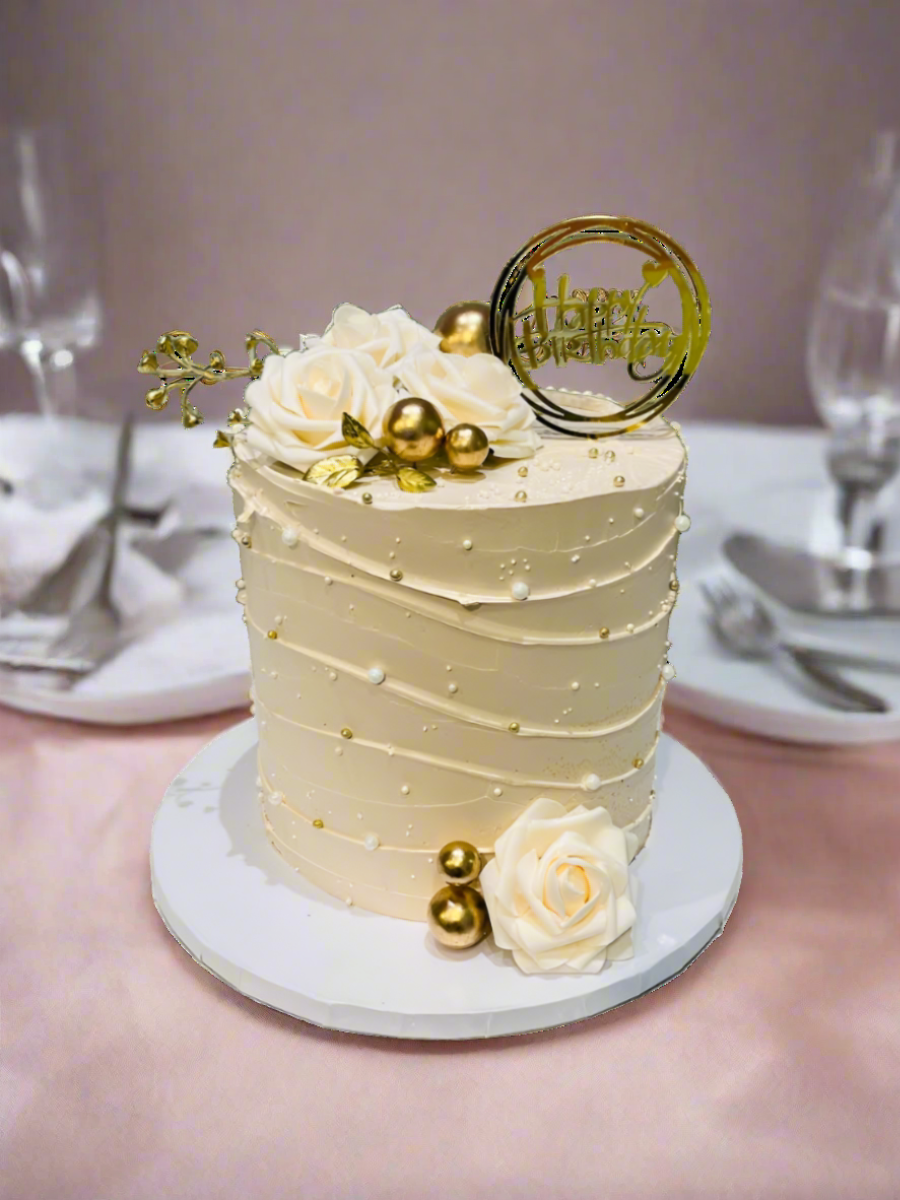 Amisha Ivory Birthday Cake