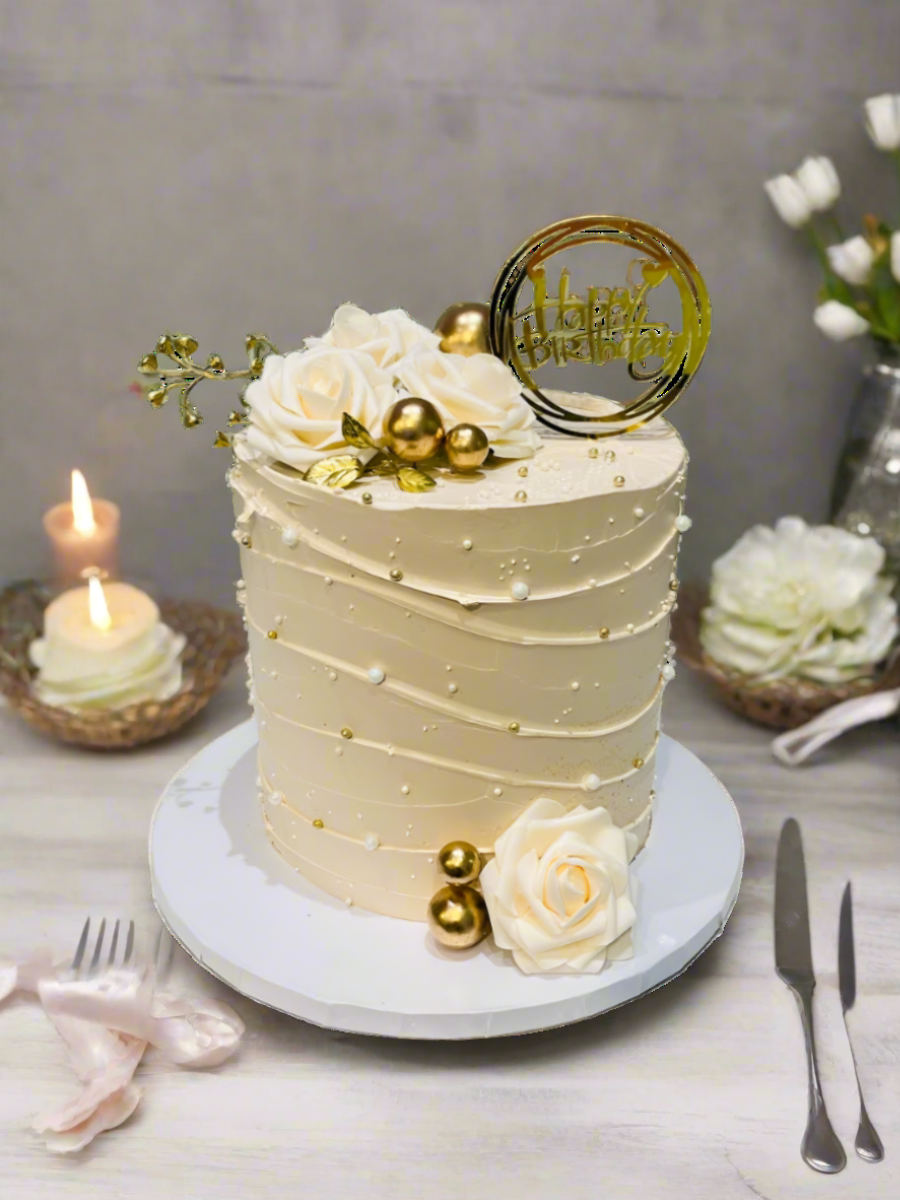 Amisha Ivory Birthday Cake