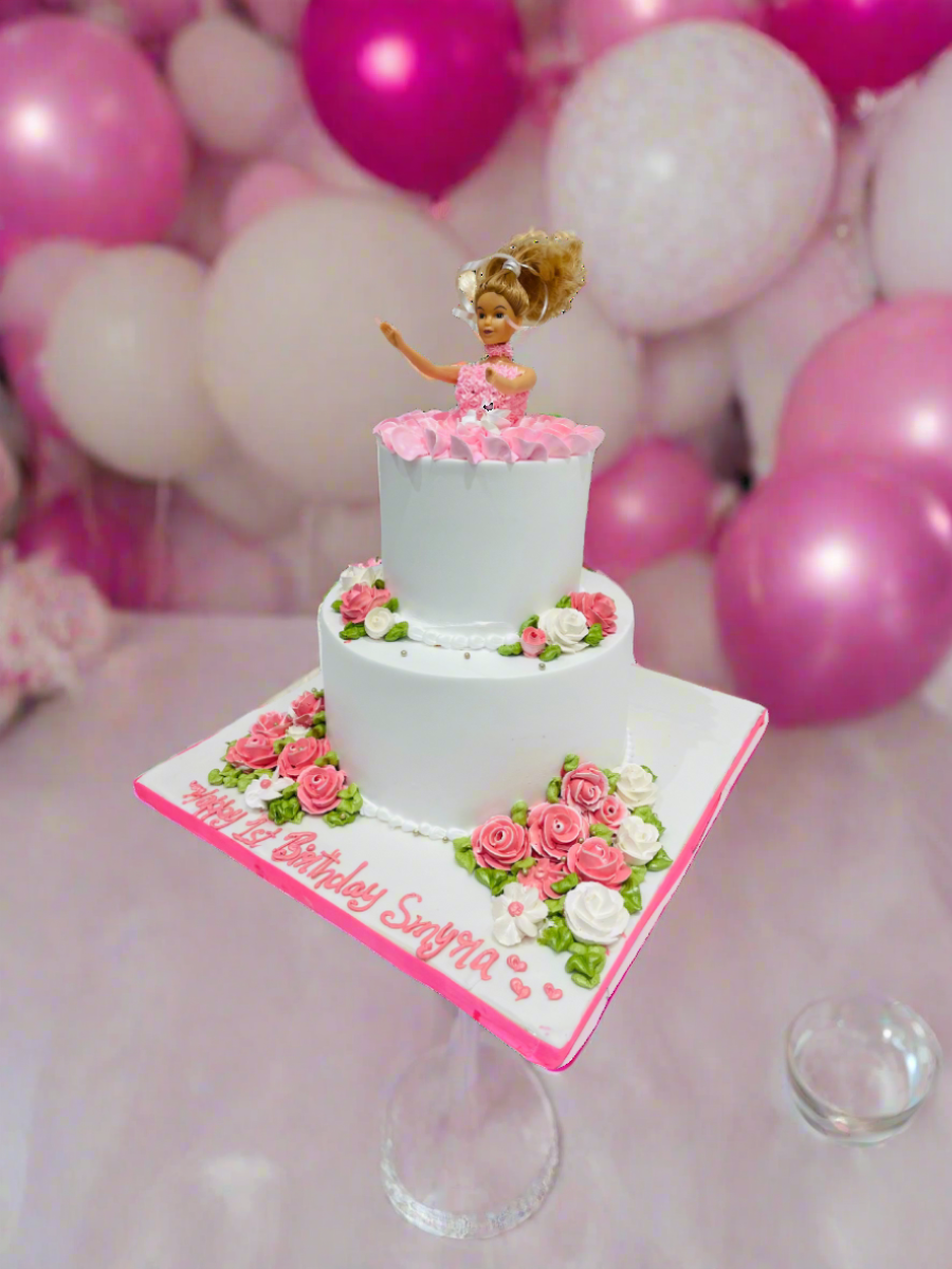 Smyra Barbie Tiered Birthday Cake