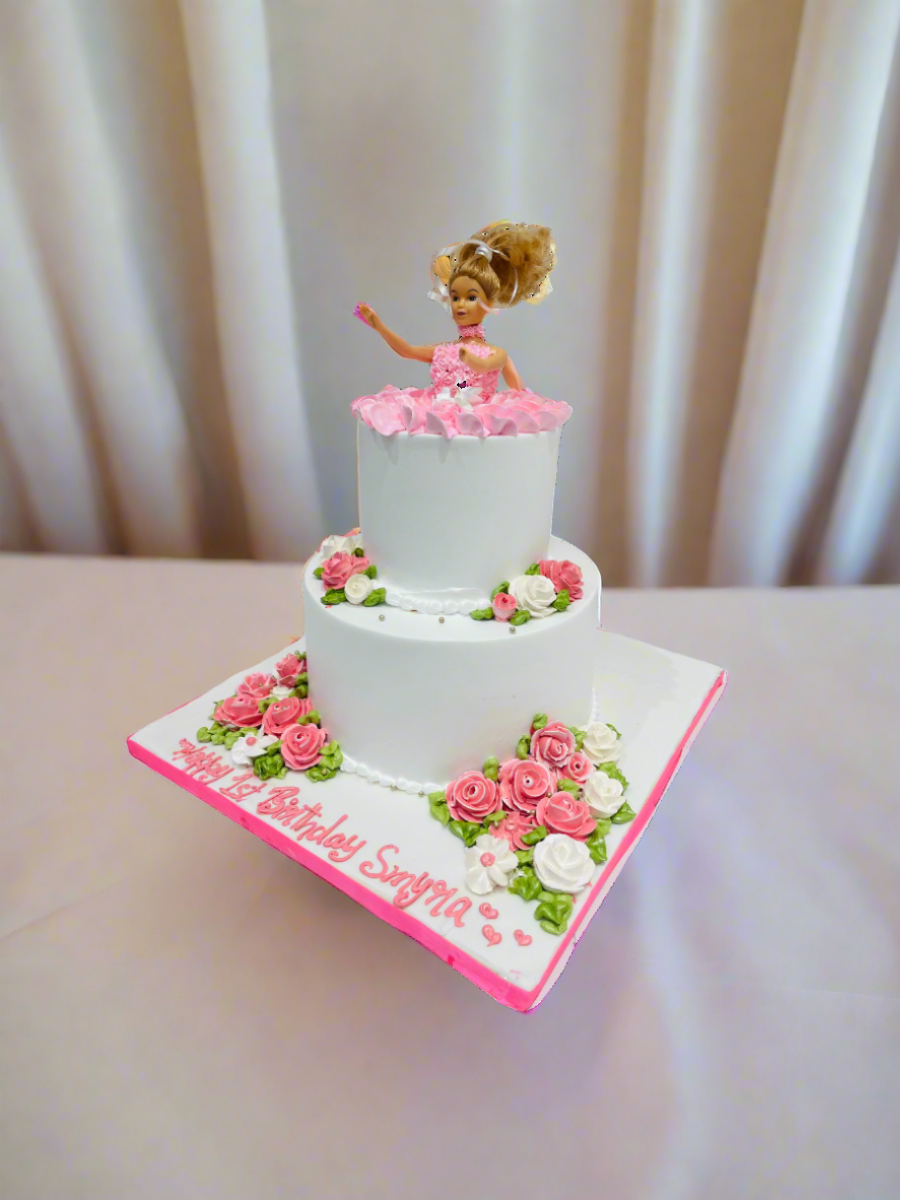 Smyra Barbie Tiered Birthday Cake