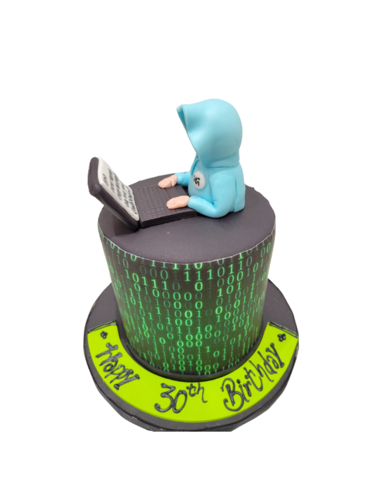 Laptop Coding Cake