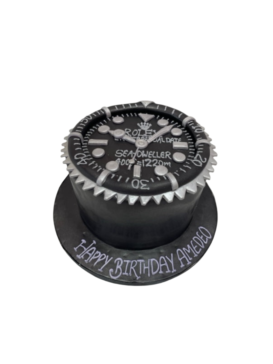 Rolex Watch Fondant Cake