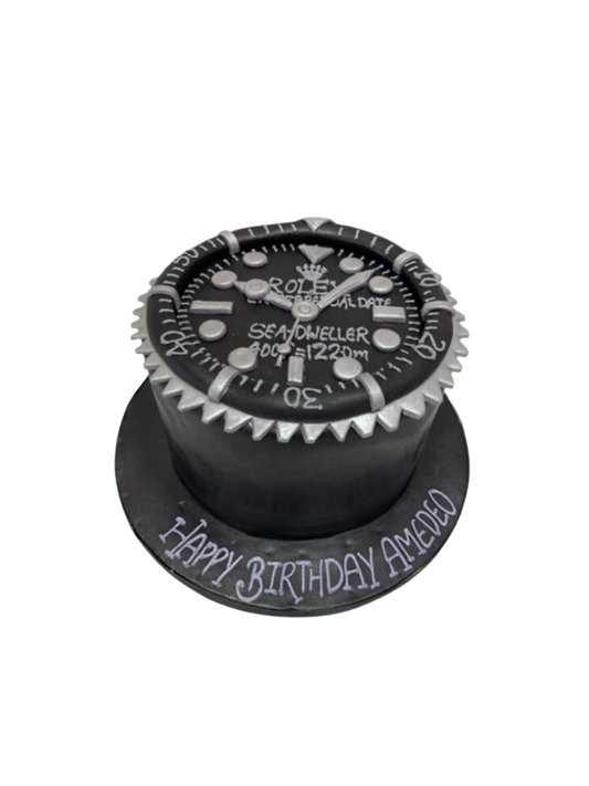 Rolex Watch Fondant Cake