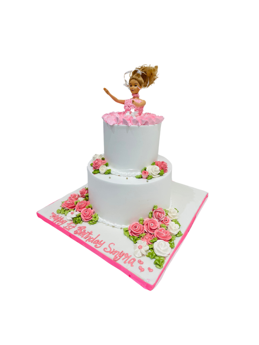 Smyra Barbie Tiered Birthday Cake
