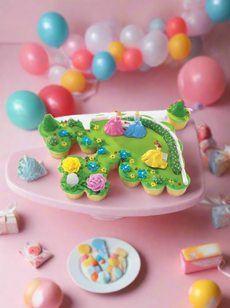 Garden Royalty Theme Cupcakes