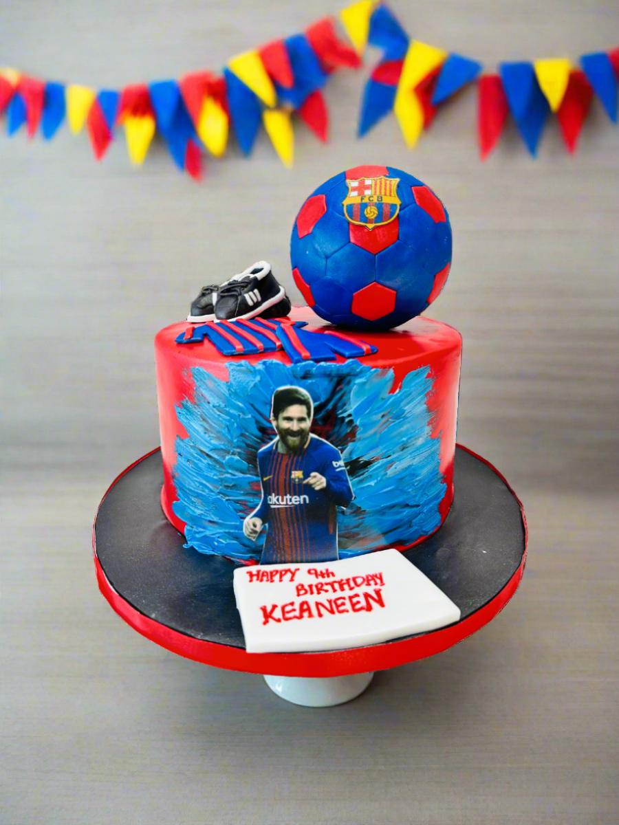 Fcb Fan Fondant Cake