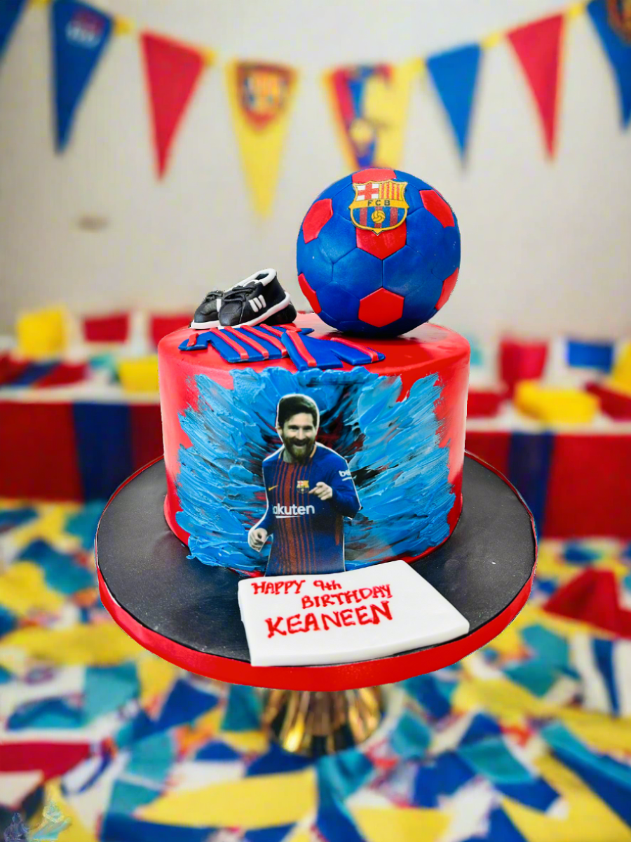 Fcb Fan Fondant Cake