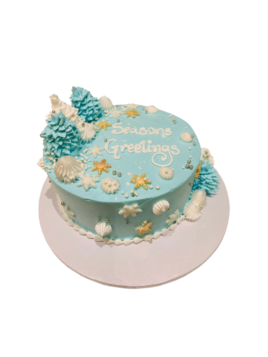 Christmas Greetings Cake