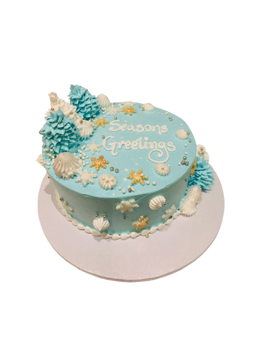 Christmas Greetings Cake