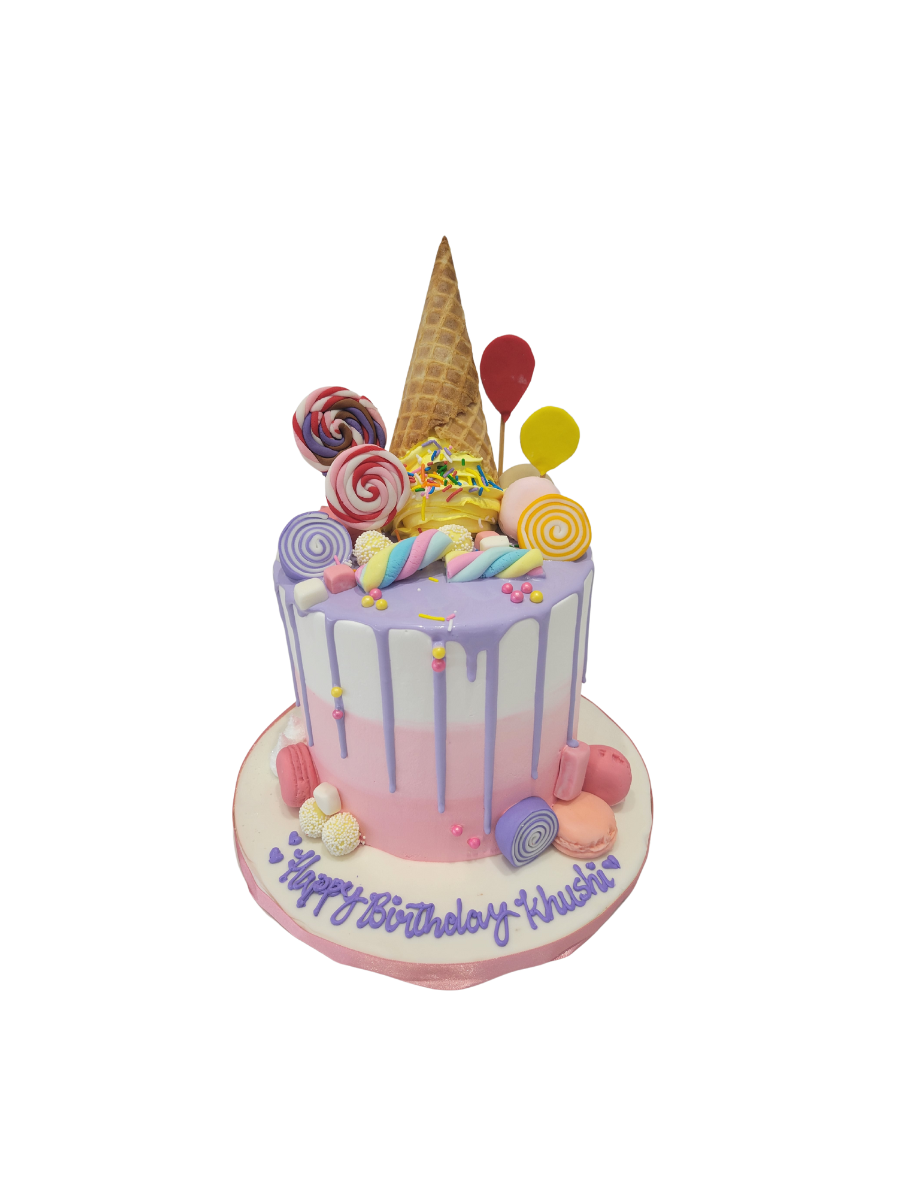 Candy Cone Birthday Cake