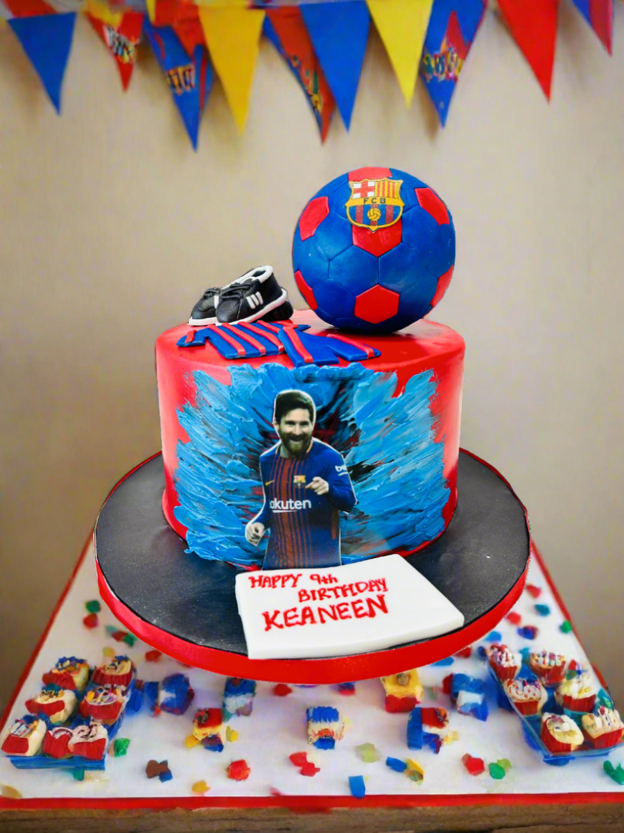 Fcb Fan Fondant Cake