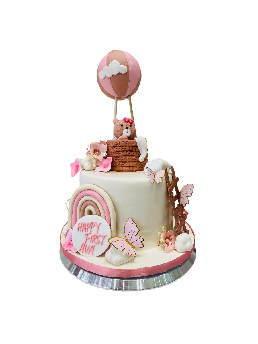 Ava's First Birthday Fondant Cake