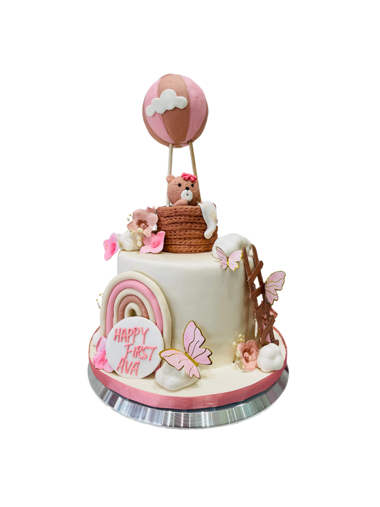 Ava's First Birthday Fondant Cake