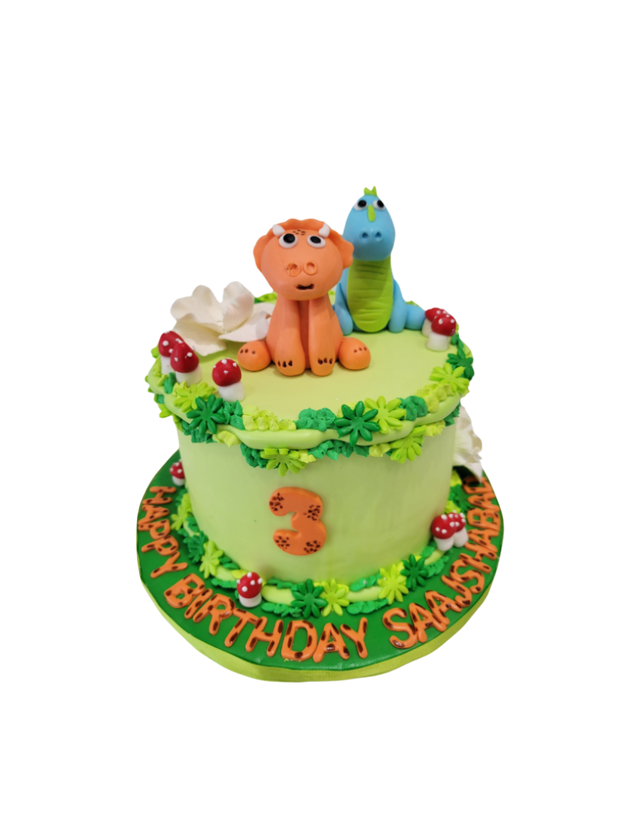Dinosaur Fondant Cake