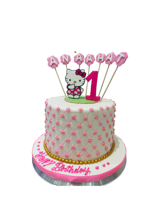 Anaahat Kitty Fondant Cake