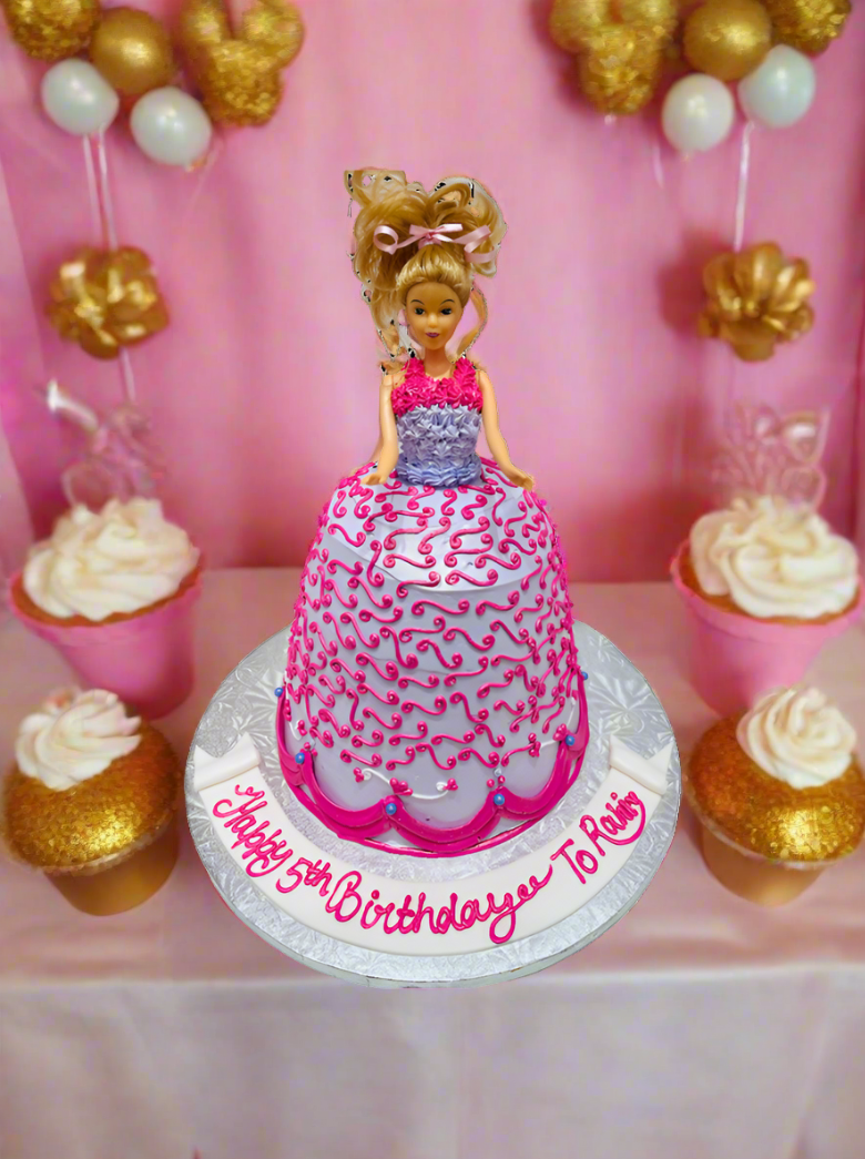 Pari Barbie Doll Cake
