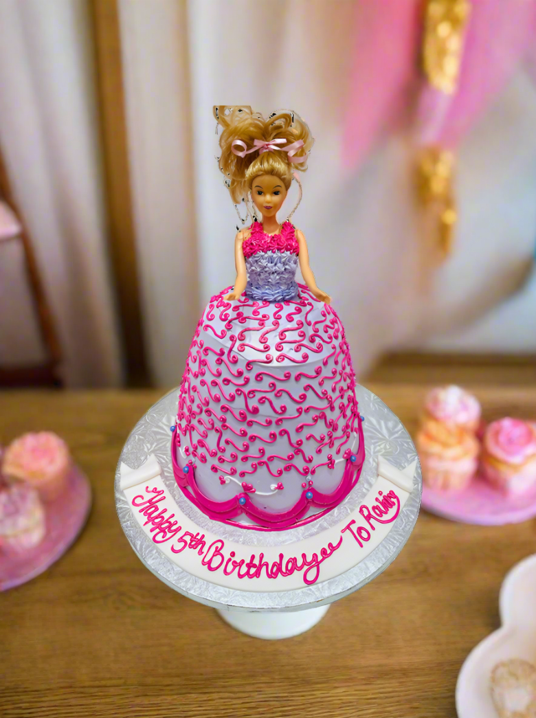 Pari Barbie Doll Cake