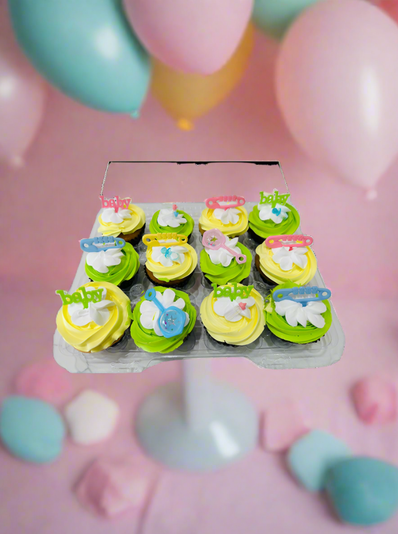 Baby Shower Cupcakes - (Pack of 6)