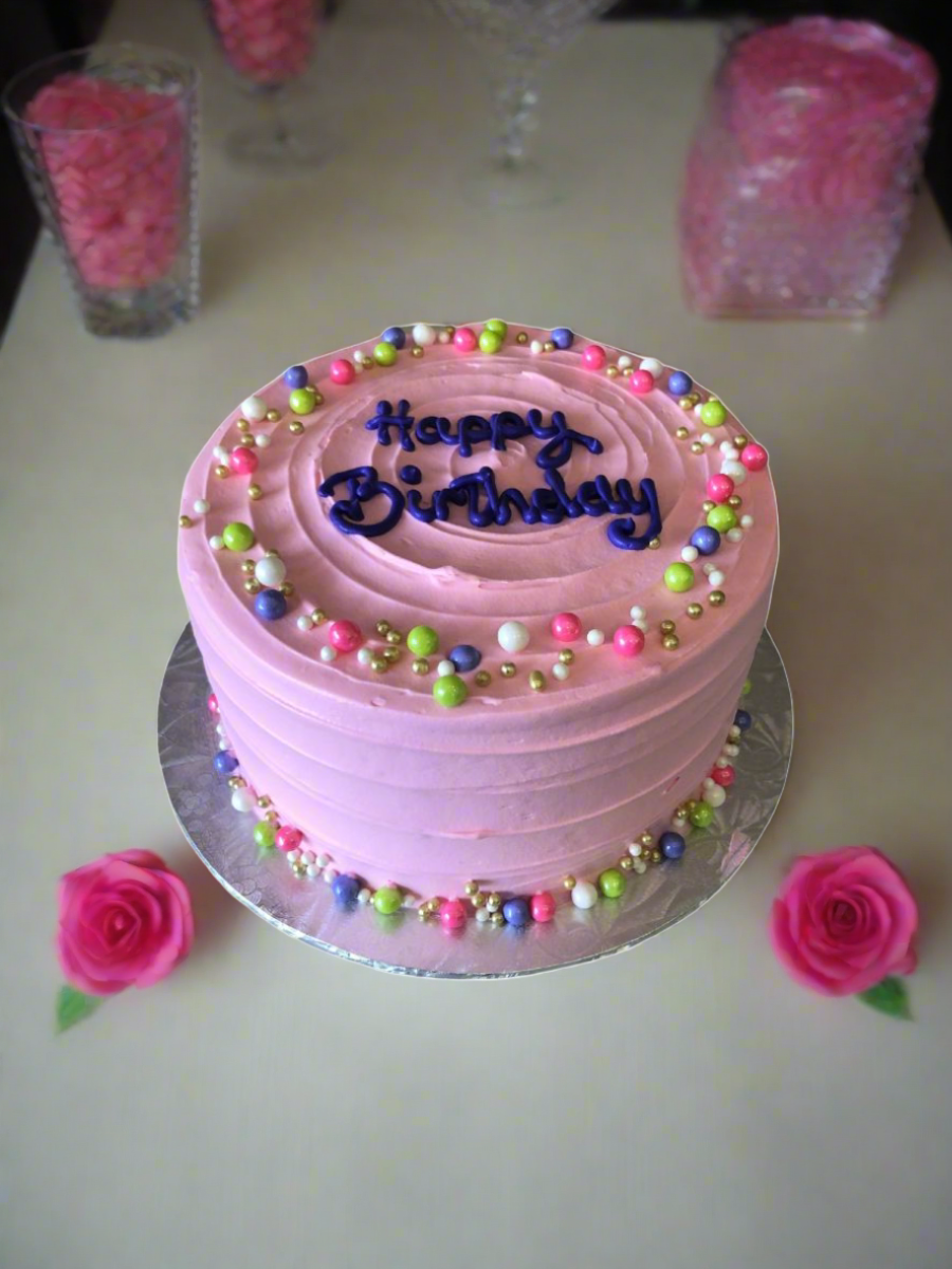 Pink Pearls Cake