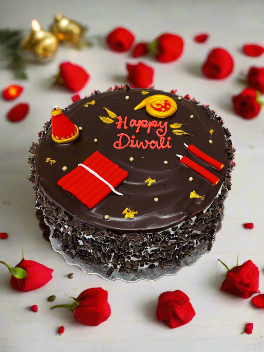 Diwali Fireworks Cake