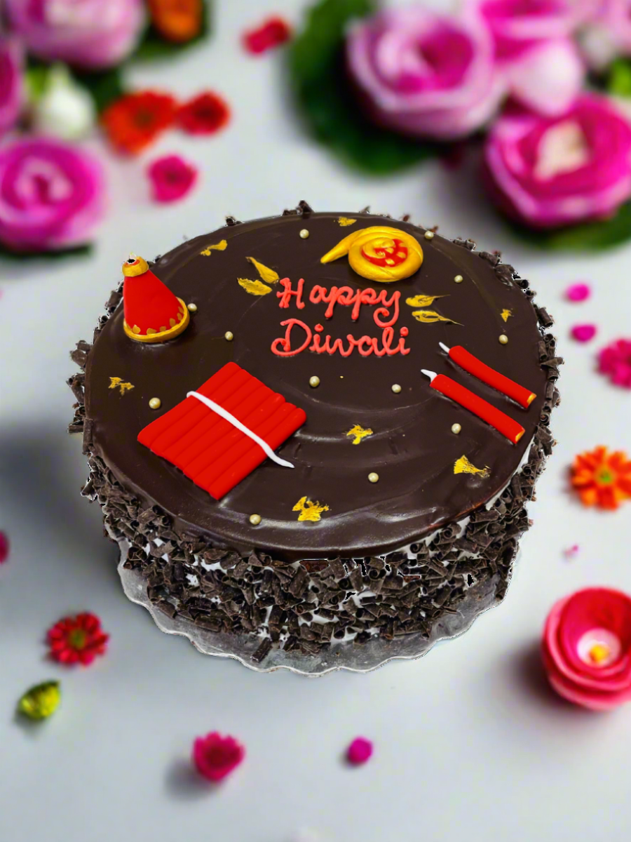 Diwali Fireworks Cake