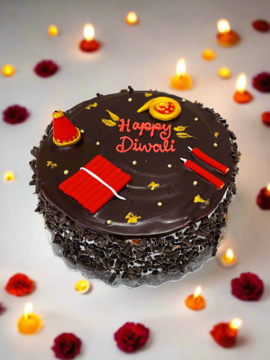 Diwali Fireworks Cake