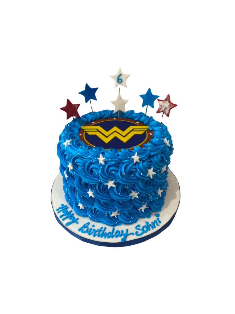 Wonder Woman Cream Cake