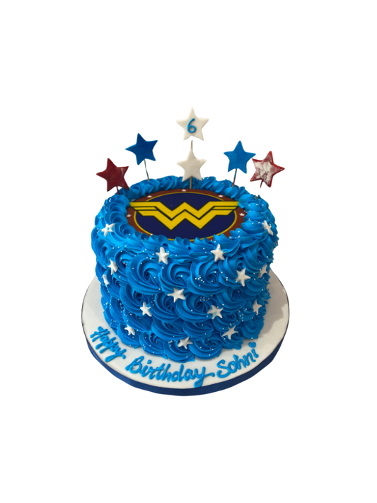 Wonder Woman Cream Cake