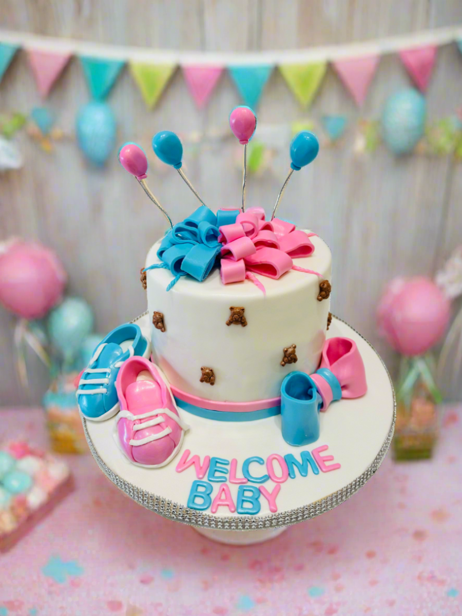 Gender Neutral Booty Baby Shower Cake