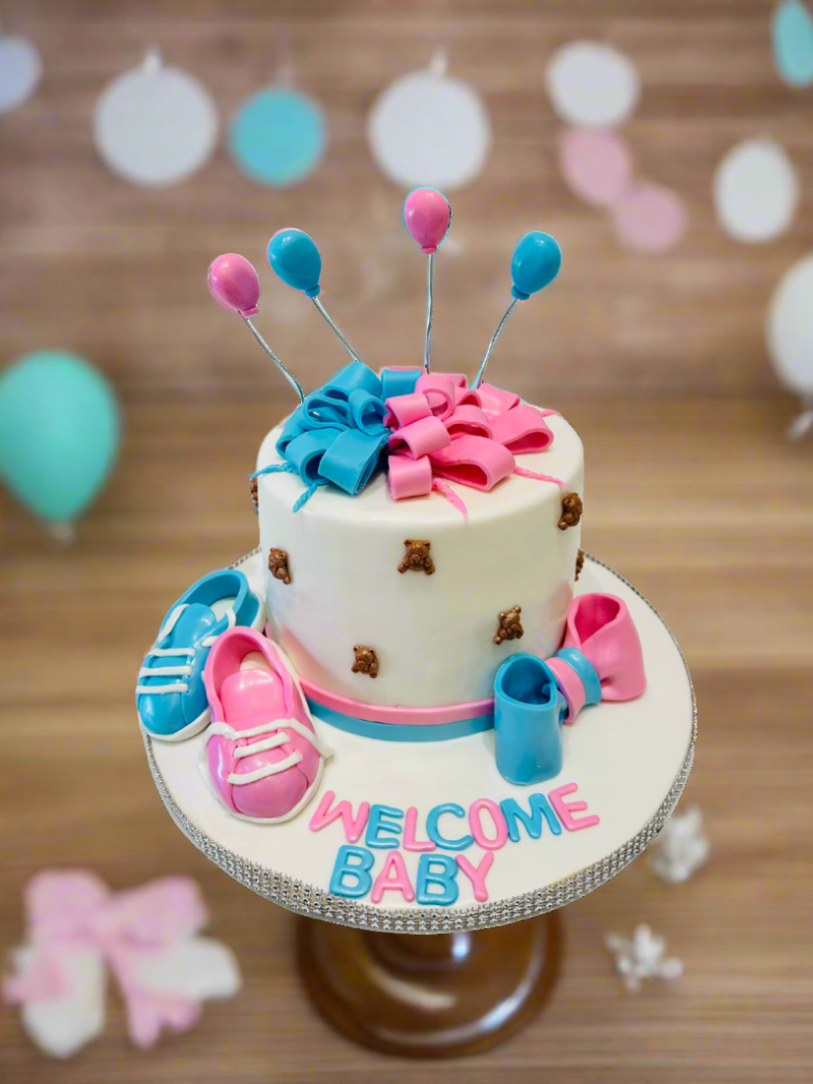 Gender Neutral Booty Baby Shower Cake