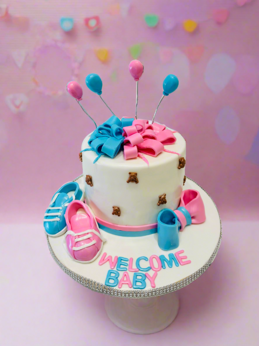 Gender Neutral Booty Baby Shower Cake