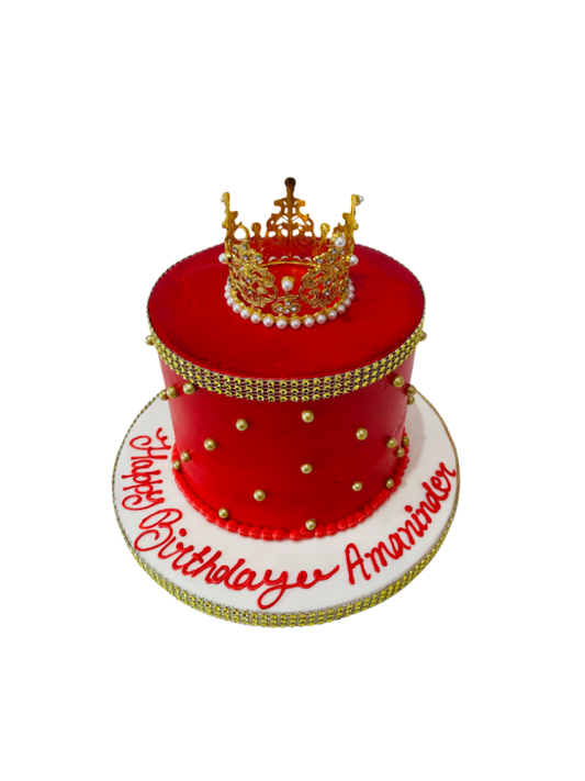 Red Crown Cake
