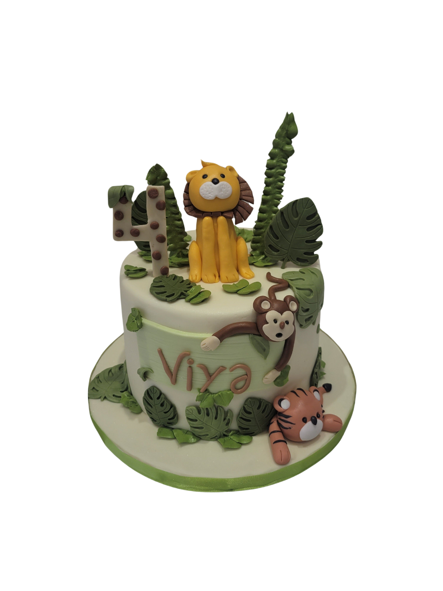 Viya Jungle Fondant Cake