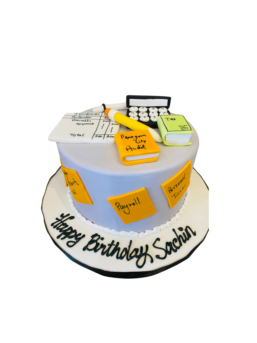 Hr Bookeeping Fondant Cake
