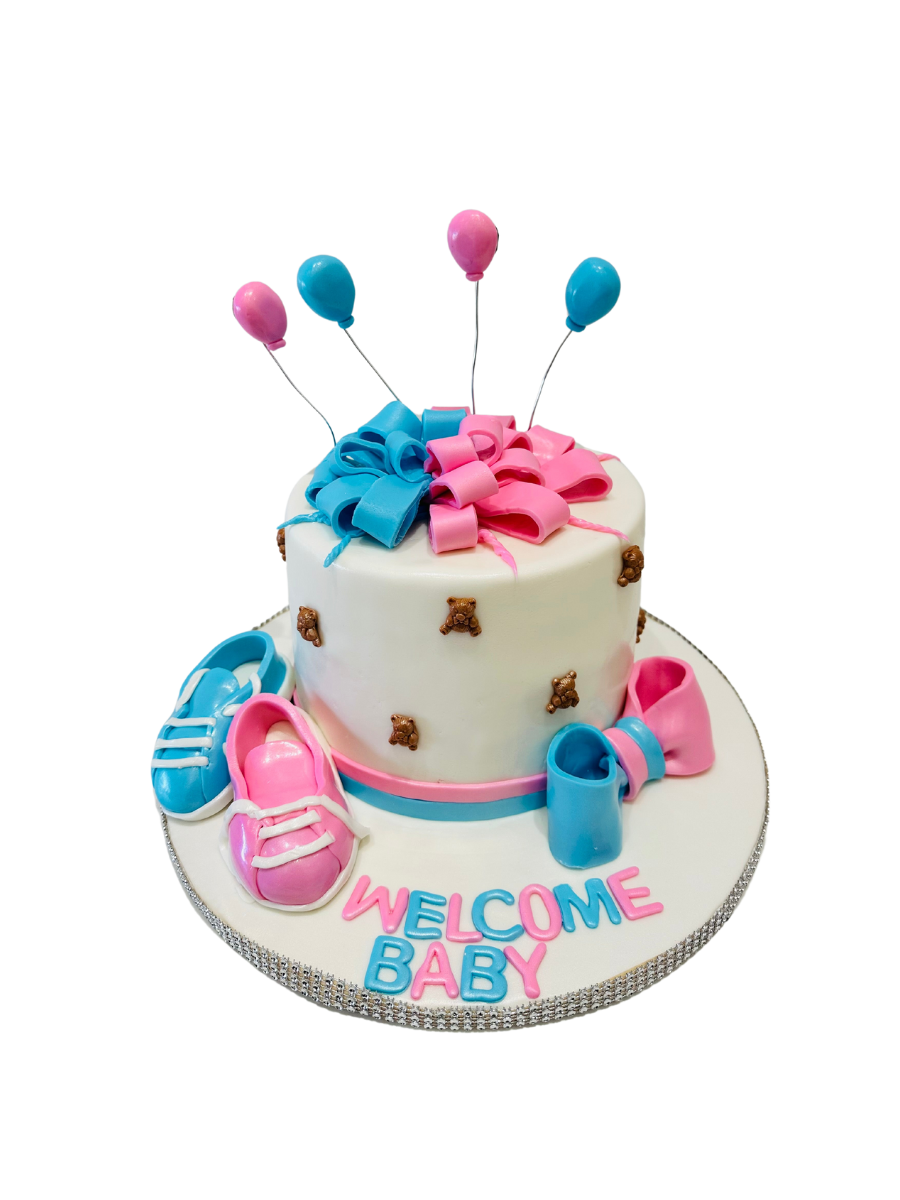 Gender Neutral Booty Baby Shower Cake